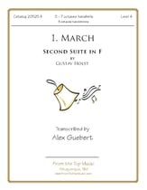 Second Suite in F, Mvt. 1 Handbell sheet music cover